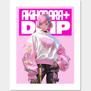 AKIBA DRIP - ⬜💗⬜ K-POP IDOL - ASIAN ANIME GIRL ⬜💗⬜ OVERSIZED HOODIE I ⬜💗⬜ Posters and Art